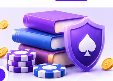 Casino guide books and shield